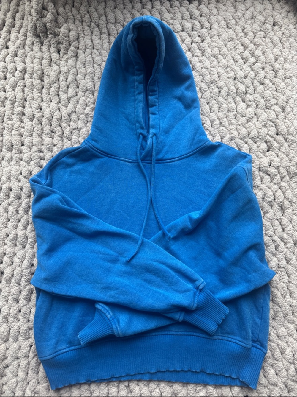 Zenana Outfitters Blue Hooded Sweatshirt